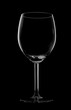 Silhouette of wine glass isolated on black Silhouette of wine glass isolated on black