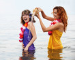 Girls in the water Girls in the water