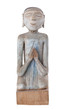 Foto: ancient handmade wooden buddha statue ancient handmade wooden buddha statue