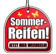 Sommerreifen jetzt hier wechseln! Button, Icon