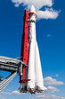 copy of rocket Vostok in All-Russia exhibition centre in Moscow