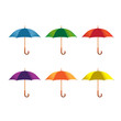 different color umbrellas vector illustration different color umbrellas vector illustration