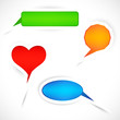Vector Set of sticker bubbles for speech. Vector Set of sticker bubbles for speech.