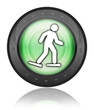 Green Industrial Style Icon "Snowshoeing"