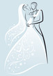 wedding couple, vector