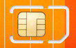 Photo: Close-up of a mobile phone sim card Close-up of a mobile phone sim card