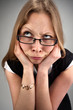 Pensive businesswoman