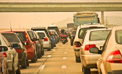 Photo: suburban traffic suburban traffic
