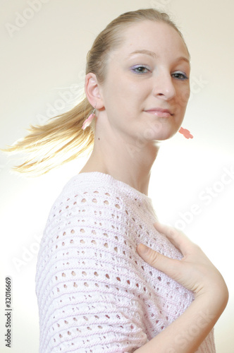 Photo: Beauty Portrait of a Blond Girl Beauty Portrait of a Blond Girl