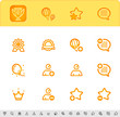 award first place icons set