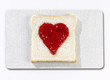 Herz auf Toast