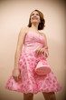Beauty Portrait Girl in a Pink Dress Beauty Portrait Girl in a Pink Dress