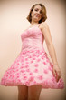 Beauty Portrait Girl in a Pink Dress Beauty Portrait Girl in a Pink Dress