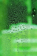 Water drops green