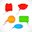 Vector Set of sticker bubbles for speech. Vector Set of sticker bubbles for speech.