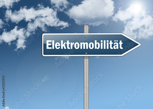 Illustration: Wegweiser "Elektromobilität" Wegweiser "Elektromobilität"