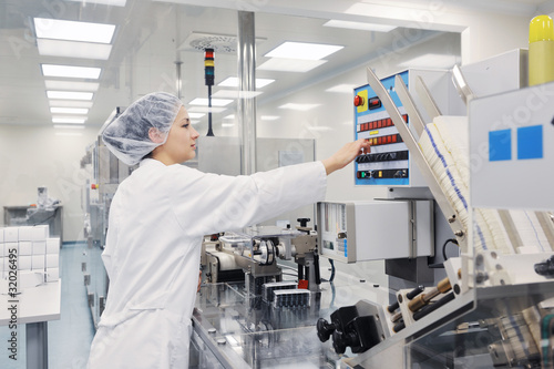 Photo: medical factory and production indoor medical factory and production indoor