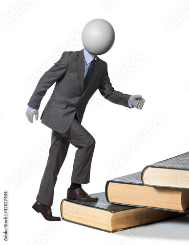 Illustration: progression sociale headman concept progression sociale headman concept