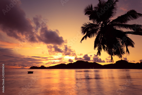 Photo : Seychelles couché de soleil Seychelles couché de soleil