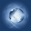 Blauer Globus (Vektor)