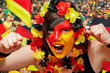 Foto: german female teenager soccer fan german female teenager soccer fan