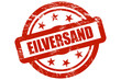 Sternen Stempel rot EILVERSAND