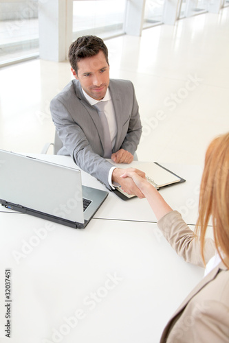 Photo: Conclusion of job interview Conclusion of job interview