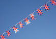 Photo: British Union Jack Flag Bunting Row British Union Jack Flag Bunting Row