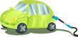 Vector: Fueling a car with gasoline Fueling a car with gasoline