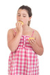 Girl eating chips