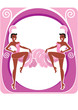 Retro showgirls poster design