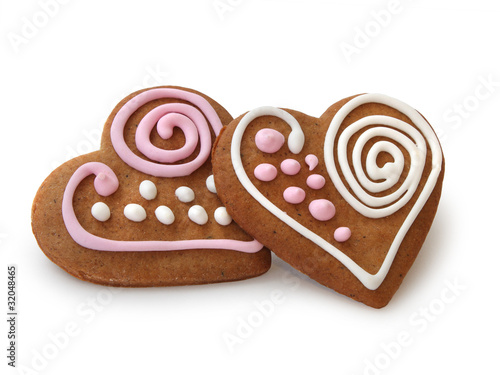 Photo: Heart shape ginger breads Heart shape ginger breads