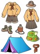 Scout clothes and gear collection