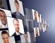 Many the isolated portraits of people