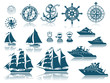 Compass and Sailing ships iconset