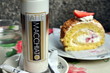 Erdbeersahnerolle mit Latte Macchiato