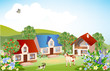 summer rural landscape