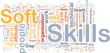 Soft skills background concept