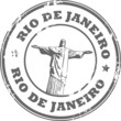 Stamp with the text Rio de Janeiro