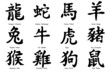 Chinese zodiac signs vector