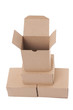 Photo: Brown cardboard boxes arranged in stack Brown cardboard boxes arranged in stack