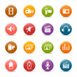 Colored Dots - Media Icons Colored Dots - Media Icons