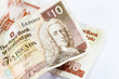 Two scottish ten pound notes