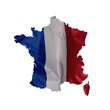 Drapeau carte français