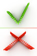 Illustration: Tick and cross Tick and cross