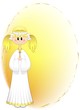 Bambina Prima Comunione Auguri-Girl First Communion Background Bambina Prima Comunione Auguri-Girl First Communion Background