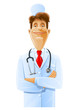 doctor with phonendoscope