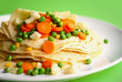 pfannkuchen und gemüse
