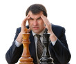 man playing chess