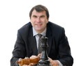 man playing chess